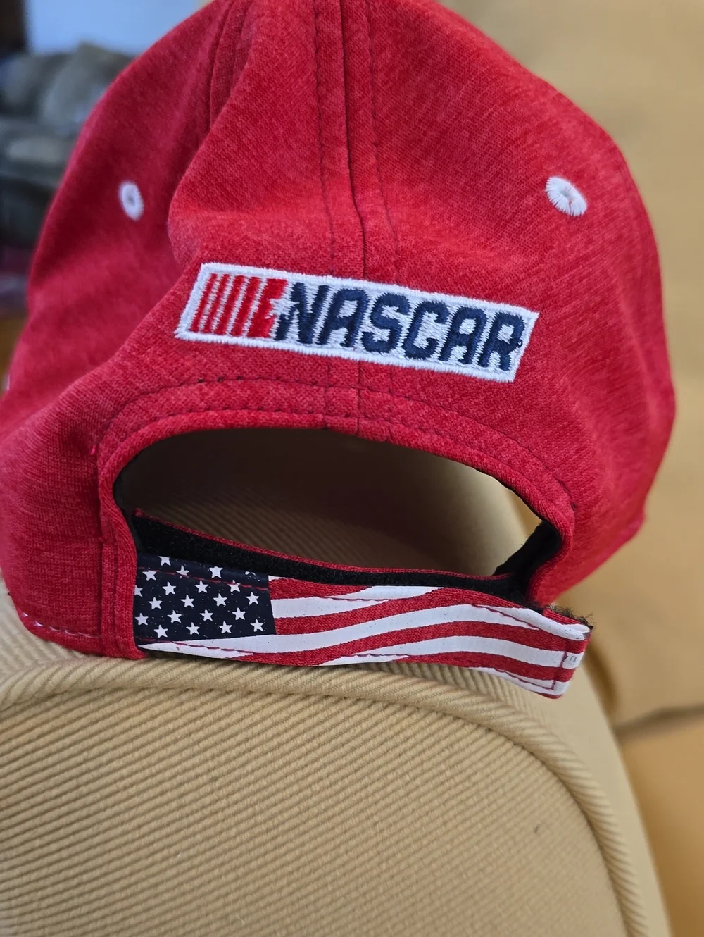 NASCAR Red and Navy 9FORTY Cap Interior Detail